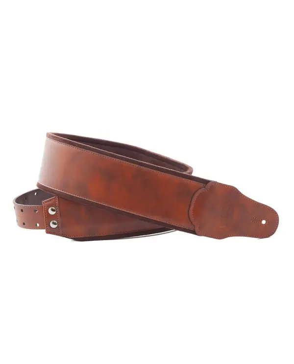 RIGHTON STRAPS B-CHARM-BR COURROIE GUITARE CUIR BRUN Haute Qualité