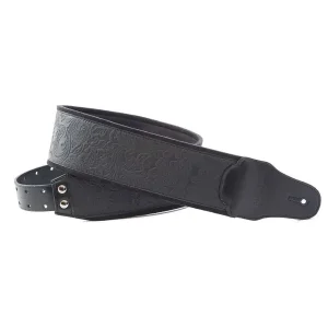 Prix Réduit RIGHTON STRAPS B-SANDOKAN-BK COURROIE GUITARE CUIR VEGAN NOIR