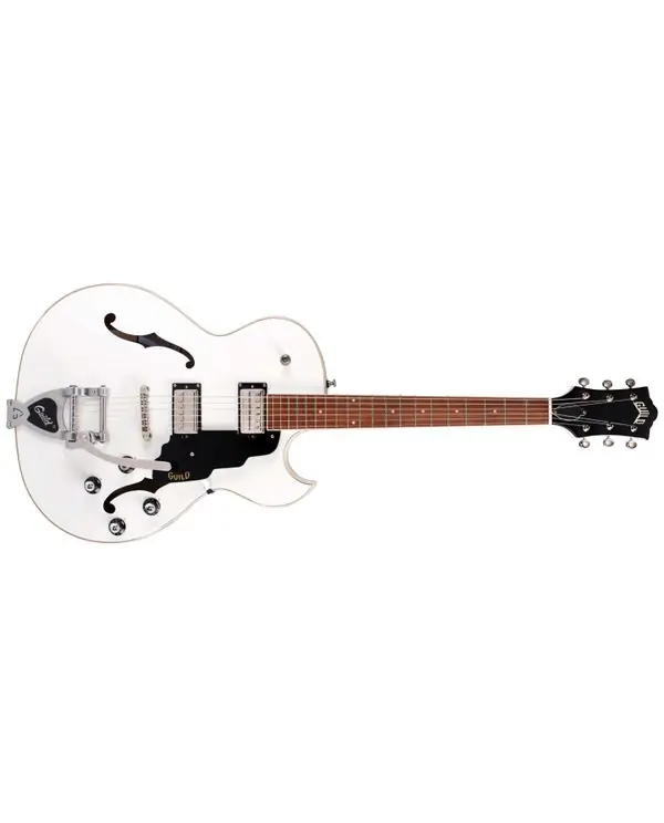 Offre Limitée GUILD STARFIRE I SC SW GUITARE SEMI-HOLLOW BODY SNOWCREST WHITE