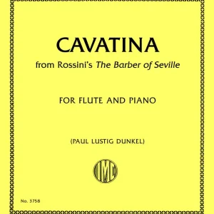 International Music Company Cavatina from Rossini‘s the Barber of Seville - Diabelli - Flute/Piano - Sheet Commander Maintenant