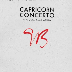 G. Schirmer Inc. Capricorn Concerto - Barber - Study Score Offre Du Jour
