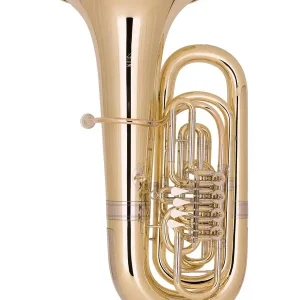 MIRAPHONE 495 "HAGEN" TUBA 4/4 SIB 4 PALETTES CUIVRE ROSE + Housse Offre Spéciale