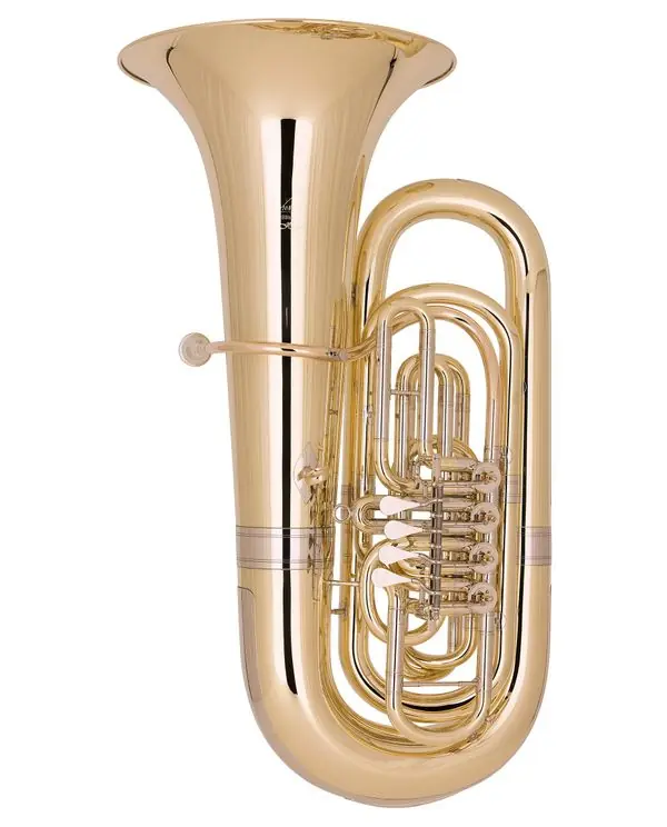 MIRAPHONE 495 "HAGEN" TUBA 4/4 SIB 4 PALETTES CUIVRE ROSE + Housse Offre Spéciale