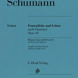 G. Henle Verlag Woman‘s Love and Life, Op. 42 (Frauenliebe und Leben) - Schumann - High Voice - Book Bon Plan