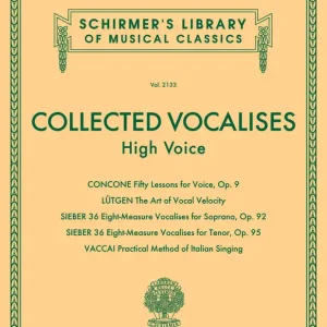Satisfait Ou Remboursé G. Schirmer Inc. Collected Vocalises - High Voice - Book