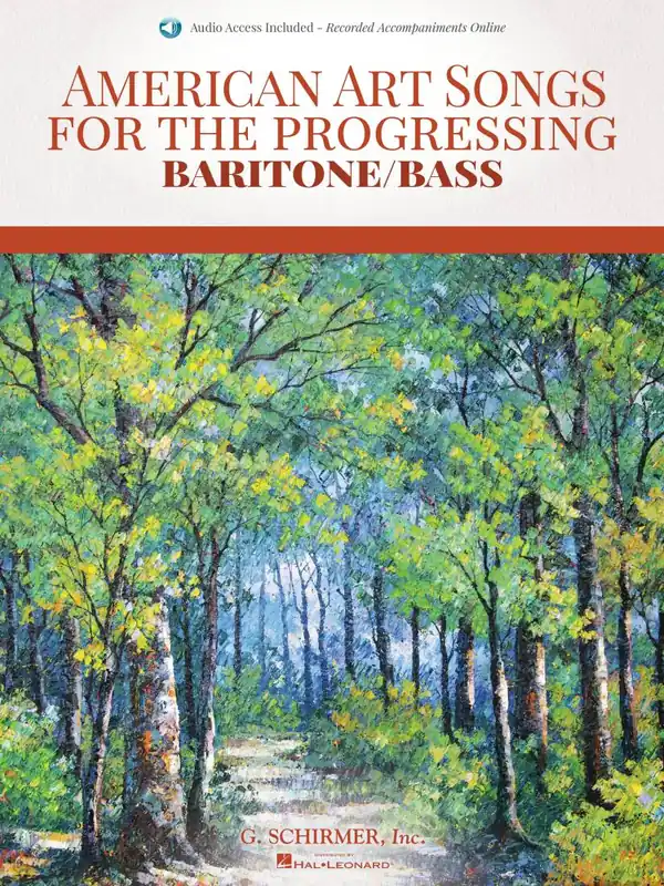 G. Schirmer Inc. American Art Songs for the Progressing Singer - Baritone/Bass - Book/Audio Online Nouvel Arrivage