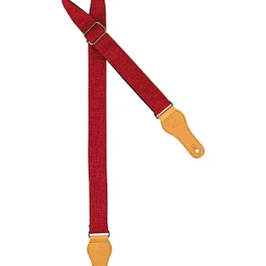 ORTEGA OCS-250U COURROIE UKULELE COTON BORDEAUX Dernier Modèle