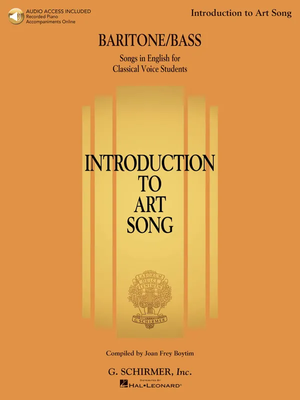 Seulement Aujourd'hui G. Schirmer Inc. Introduction to Art Song - Boytim - Baritone/Bass - Book/Audio Online