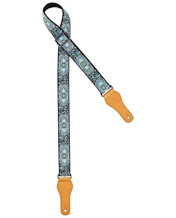 ORTEGA OCS-550U COURROIE UKULELE COTON MOTIF "CLASSIC BLUE" Seulement Aujourd'hui