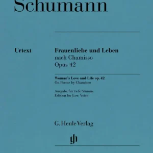 Jusqu'à Épuisement Des Stocks G. Henle Verlag Woman‘s Love and Life, Op. 42 (Frauenliebe und Leben) - Schumann - Low Voice - Book
