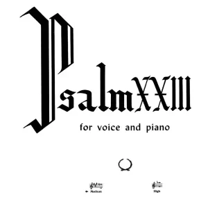 G. Schirmer Inc. Psalm 23 - Creston - Medium Voice - Sheet Seulement Aujourd'hui
