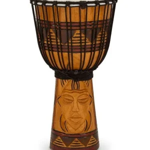 TOCA TODJ-10TM DJEMBE ACAJOU 10" ACCORD PAR CORDES TRIBAL MASK Must-Have