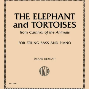 Expédition Rapide International Music Company Elephants and Tortoises - Saint-Saens - String Bass/Piano - Sheet