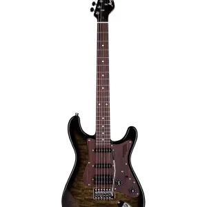MAGNETO U-ONE MODERN US-2300RC/QMTBK GUITARE ELECTRIQUE TRANS. BLACK Usine Directe
