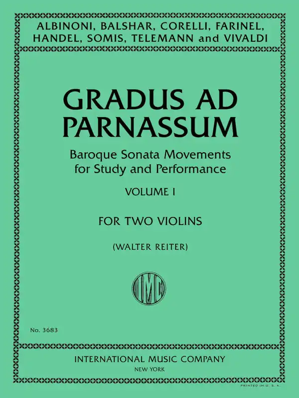 Promotion Saisonnière International Music Company Gradus ad Parnassum, Volume I - Violin Duet - Book