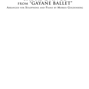 Super Prix G. Schirmer Inc. Sabre Dance (from Gayane Ballet) - Khachaturian - Xylophone/Piano - Sheet