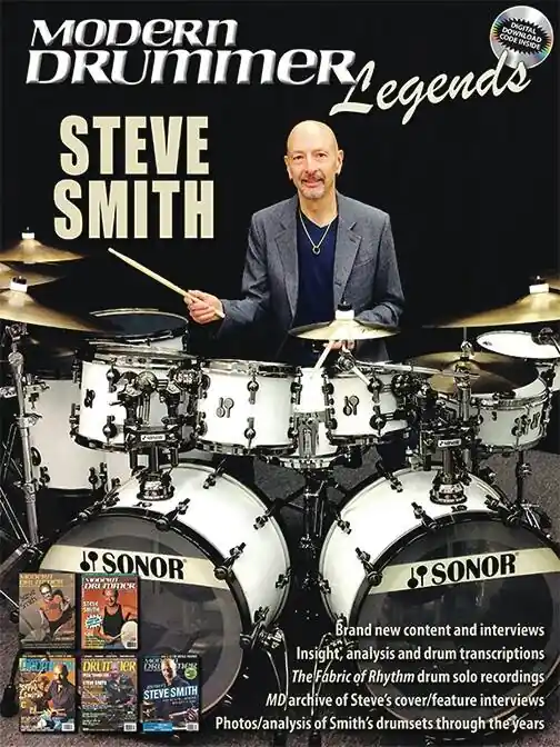 Offre Exclusive Hal Leonard Modern Drummer Legends Steve Smith - Drum Set - Book/Audio Online