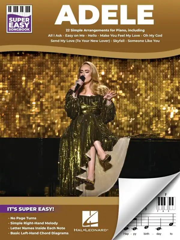 Prix Promo Hal Leonard Adele Super Easy Songbook - Easy Piano - Book