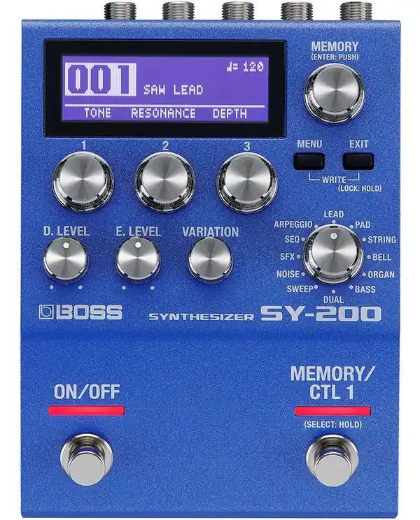 Paiement Sécurisé BOSS SY-200 PEDALE SYNTHETISEUR POUR GUITARE