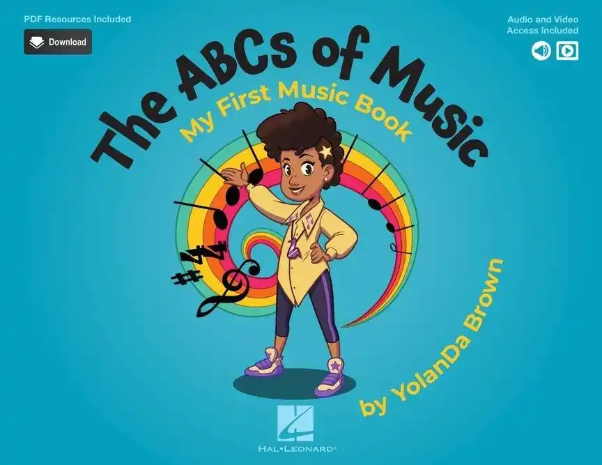 Hal Leonard The ABCs of Music My First Music Book - Brown - Book/Media Online Prix Réduit