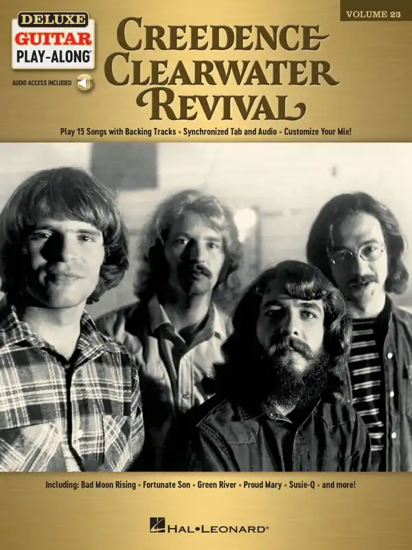 Vente Flash Hal Leonard Creedence Clearwater Revival Deluxe Guitar Play-Along, Volume 23 - Guitar - Book/Audio Online