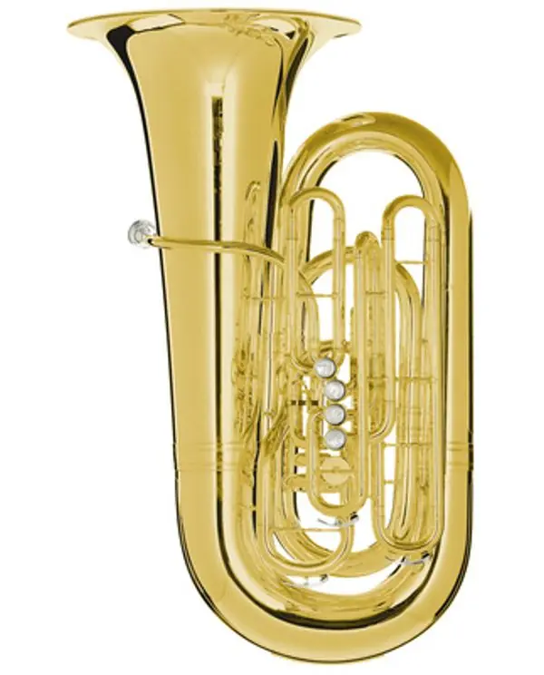 Top Vente MELTON 5450-L "THOR" TUBA EN UT 5/4 4 PISTONS + 1 PALETTE VERNI