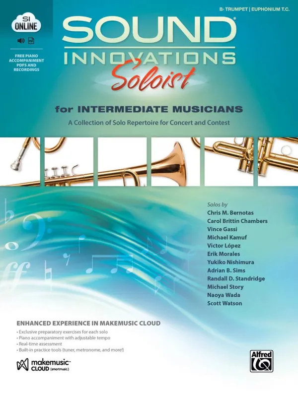 Offre Spéciale Alfred Publishing Sound Innovations Soloist for Intermediate Musicians - Trumpet - Book/Media Online
