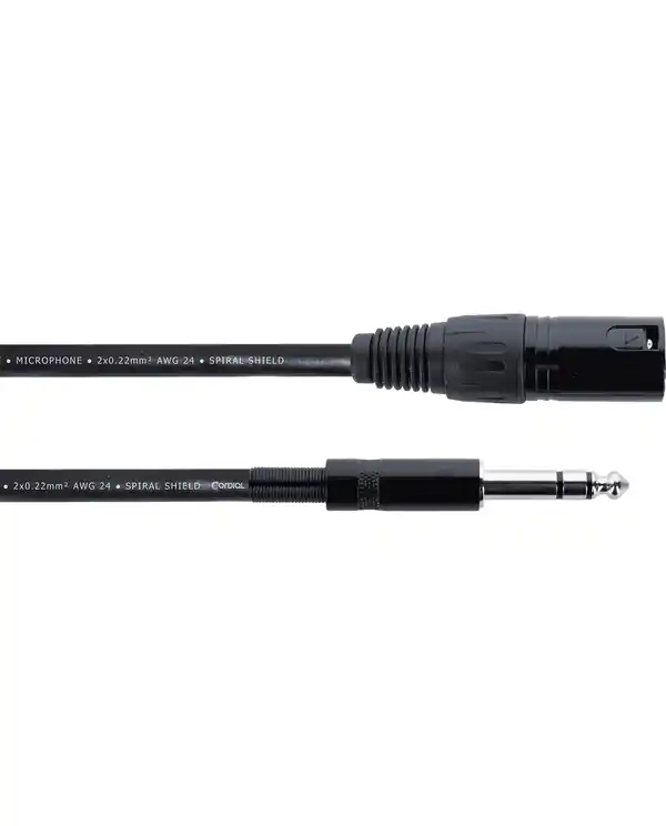 Soldes CORDIAL EM1.5MV "ELEMENTS" CABLE XLR MLE / JACK MONO - 1,5m