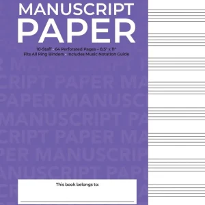 Retour Gratuit Hal Leonard Hal Leonard Manuscript Paper 10-Staff, 64 Perforated Pages
