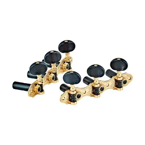 ORTEGA OTMDLX-GOBK MECANIQUE GUITARE CLASSIQUE DORÉE - BOUTONS NOIRS Prix Réduit