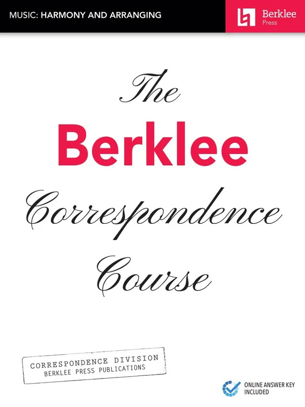 Berklee Press The Berklee Correspondence Course Music Harmony and Arranging - Book/Media Online Haute Qualité