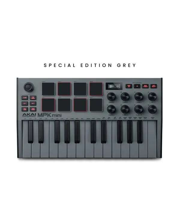 Acheter En Ligne AKAI MPK MINI MK3 GREY CLAVIER MAITRE USB GRIS - 25 touches / 8 pads