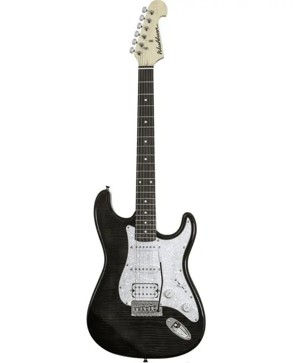 Seulement Aujourd'hui WASHBURN SONADELUXE-BK "SONAMASTER DEUXE" GUITARE ELECTRIQUE NOIRE