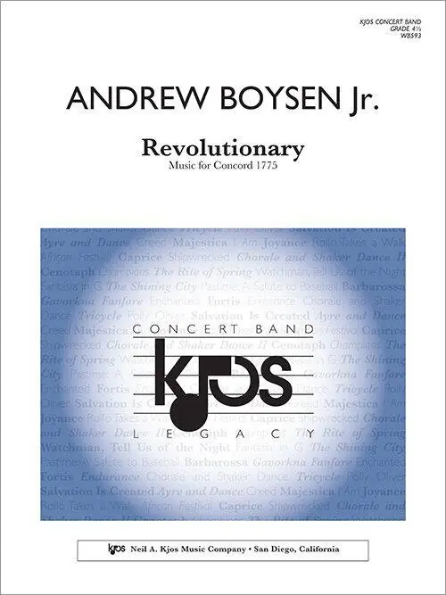Neil A. Kjos Music Co Revolutionary - Boysen Jr. - Concert Band - Gr. 4.5 Offre Du Jour