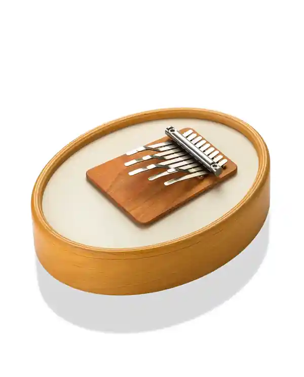 HOKEMA SANSULA RENAISSANCE KALIMBA 9 LAMES CAISSE BOIS & PEAU REMO Remise