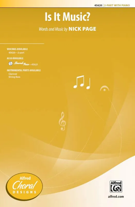 Achetez Aujourd'hui Alfred Publishing Is It Music? - Page - Choral Octavo - 2-Pt Accompanied