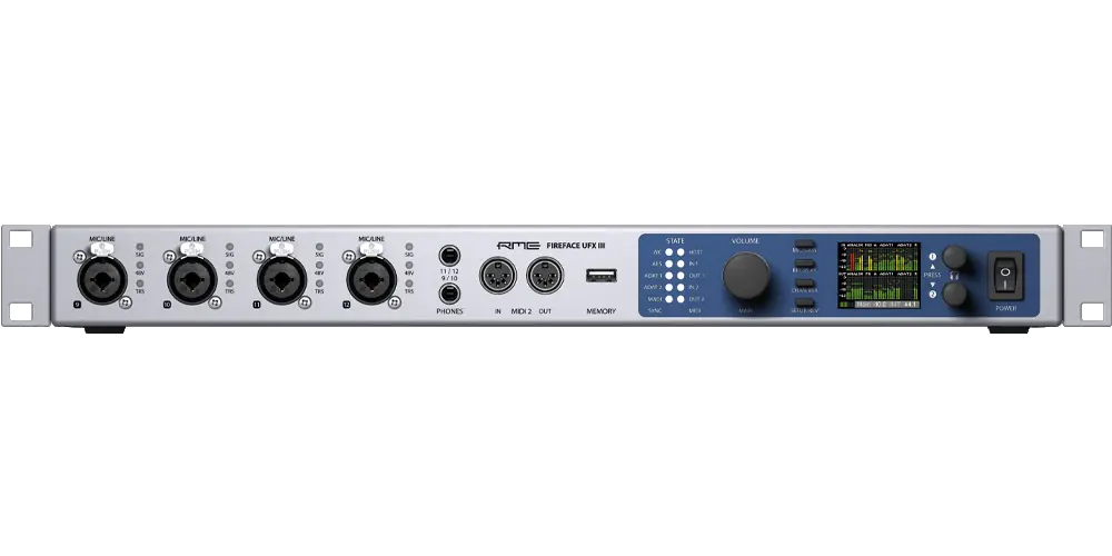 RME Fireface UFXIII 188-Channel, 24 Bit/192kHz High-end USB 3 Audio Interface Produit De Marque