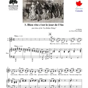 Achetez Aujourd'hui Cypress Choral Music Bien vite c‘est le jour de l‘an - Bolduc/Phare-Bergh - SSA