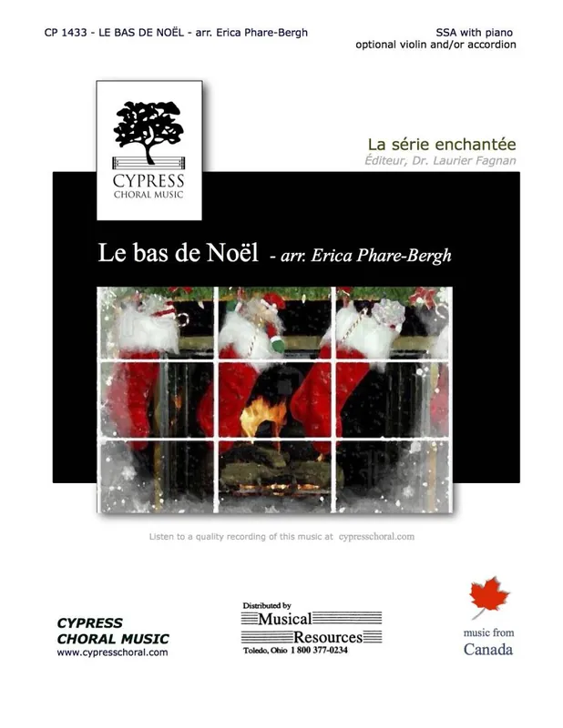 Acheter En Ligne Cypress Choral Music Le bas de Noel - Bolduc/Phare-Bergh - SSA