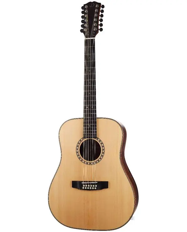 Prix Bas DOWINA DANUBIUS D12-s GUITARE FOLK 12 CORDES NAT -Table épicea massif