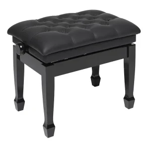 STAGG PBH 850 BKP SBK BANQUETTE HYDRO NOIR BRILLANTE/SIMILI CUIR NOIR Livraison Express