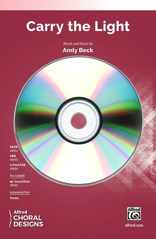 Alfred Publishing Carry the Light - Beck - SoundTrax CD Usine Directe