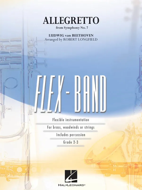 Achat Immédiat Hal Leonard Allegretto (from Symphony No. 7) - Beethoven/Longfield - Concert Band (Flex-Band) - Gr. 2-3