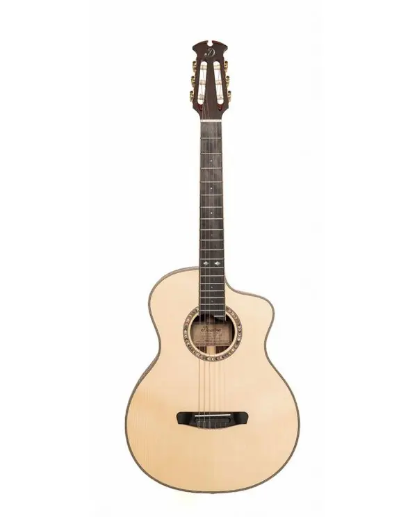 DOWINA CABERNET HCE-Ds GUITARE FOLK ELECTRO NYLON Table épicéa massif Promotion Saisonnière
