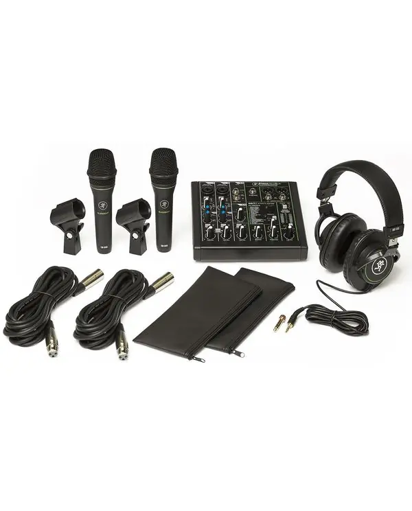 Vente Directe MACKIE PERFORMER BUNDLE KIT TABLE DE MIXAGE, 2 MICROS ET CABLES