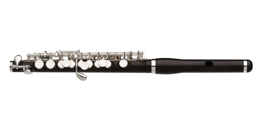 Amadeus Flutes Grenadilla Wood Piccolo with Traditional Headjoint Commander Vite