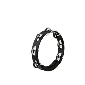 Offre Spéciale MEINL HTT8BK TAMBOURIN 8" ABS 1 RANGÉE DE CYMBALETTES NOIR