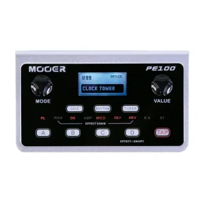 Top Vente MOOER PE100 PEDALE MULTI-EFFETS