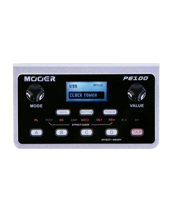 Top Vente MOOER PE100 PEDALE MULTI-EFFETS