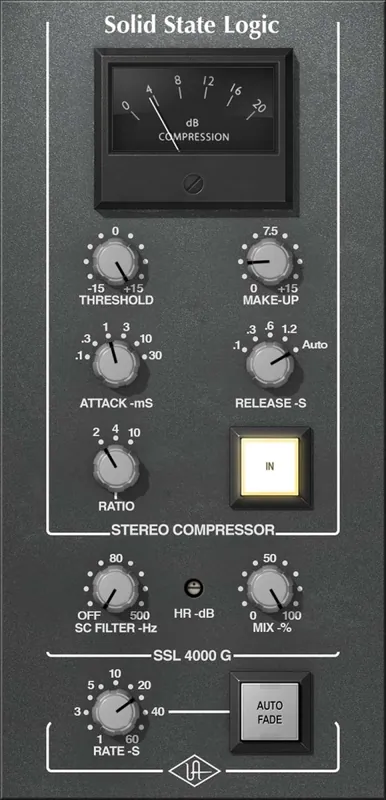 Universal Audio SSL 4000 G Bus Compressor - Download Remise
